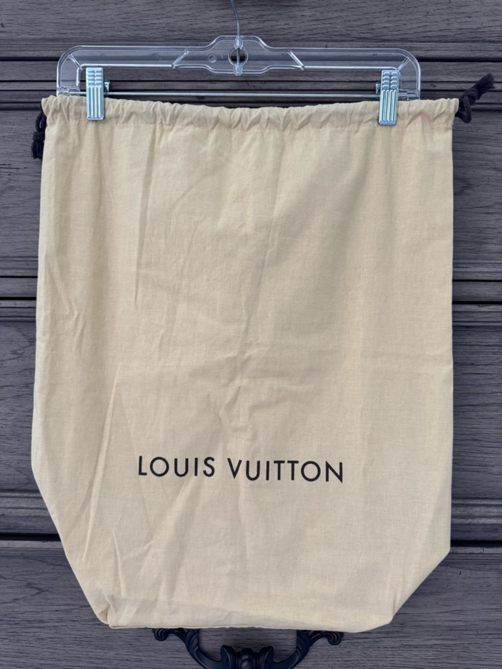 Louis Vuitton Dust Bag Drawstring Storage Bag Cream 100% Cotton Large Dustbag